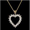 Image 1 : 14K Gold 0.53ctw Diamond Pendant