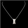 Image 2 : 14K Gold 0.43ctw Diamond Pendant