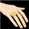 Image 3 : 18K Gold 7.87ct Opal & 1.02ctw Diamond Ring