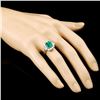 Image 3 : 18K Gold 2.80ct Emerald & 1.00ctw Diamond Ring