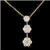 Image 1 : 14K Gold 2.10ctw Diamond Necklace