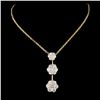 Image 2 : 14K Gold 2.10ctw Diamond Necklace