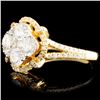 Image 2 : 14K Gold 1.45ctw Diamond Ring