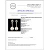 Image 3 : 18K Gold 11.00MM Pearl & 0.92ctw Diamond Earrings