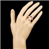 Image 4 : 14K Gold 8.34ct Morganite & 0.70ctw Diamond Ring