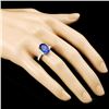 Image 3 : 18K Gold 4.28ct Tanzanite & 0.67ctw Diamond Ring