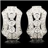 Image 1 : 18K Gold 0.68ctw Diamond Earrings