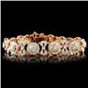 Image 1 : 18K Gold 8.55ctw Diamond Bracelet