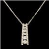 Image 1 : 14K Gold 0.44ctw Diamond Pendant