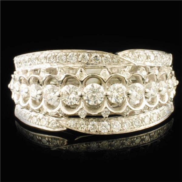 18K White Gold 0.75ctw Diamond Ring