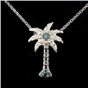 Image 1 : 14K Gold 0.25ctw Fancy Color Diamond Pendant