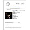 Image 4 : 14K Gold 0.50ctw Sapphire Pendant
