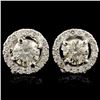 Image 1 : 18K Gold 1.51ctw Diamond Earrings