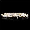 Image 2 : 14K Gold 2.61ctw Diamond Bracelet