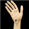 Image 3 : 14K Gold 4.51ct Tanzanite & 1.58ctw Diamond Neckla