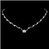 Image 2 : 14K Gold 0.96ctw Diamond Necklace