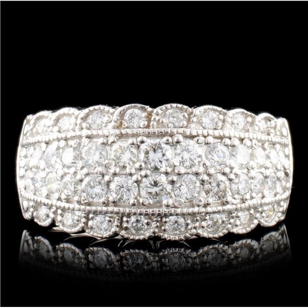 14K White Gold 1.05ctw Diamond Ring