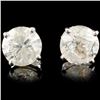 Image 1 : 14K Gold 3.00ctw Diamond Earrings