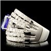 Image 4 : 14K Gold 2.28ct Tanzanite & 0.96ctw Diamond Ring