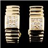 Image 1 : 14K Gold 0.38ctw Diamond Earrings