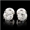 Image 1 : 14K Gold 0.90ctw Diamond Earrings