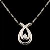 Image 1 : 14K Gold 0.10ctw Diamond Pendant