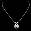 Image 2 : 14K Gold 0.10ctw Diamond Pendant