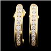 Image 2 : 14K Gold 0.53ctw Diamond Earrings