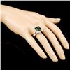 Image 3 : 14K Gold 7.23ct Tourmaline & 1.17ctw Diamond Ring