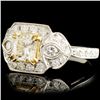 Image 2 : 18K Gold 1.47ctw Fancy Diamond Ring