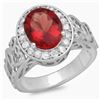 Image 1 : 14K Gold 2.50ct Ruby & 0.50ct Diamond Ring