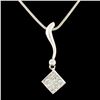 Image 1 : 14K Gold 0.64ctw Diamond Pendant