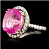 Image 2 : 18K Gold 10.87ct Tourmaline & 0.75ctw Diamond Ring