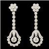 Image 1 : 14K Gold 1.14ctw Diamond Earrings