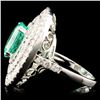 Image 4 : 18K Gold 4.58ct Emerald & 3.22ctw Diamond Ring