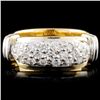 Image 2 : 14K Gold 0.80ctw Diamond Ring