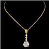 Image 2 : 18K Gold 1.17ctw Diamond Pendant