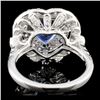 Image 3 : 18K Gold 4.57ct Sapphire & 1.82ctw Diamond Ring