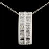 Image 1 : 14K Gold 1.63ctw Diamond Pendant