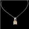 Image 2 : 14K Gold 0.46ctw Diamond Pendant