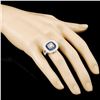 Image 3 : 14K Gold 1.14ct Sapphire & 1.82ctw Diamond Ring