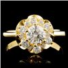 Image 1 : 14K Gold 0.84ctw Diamond Ring