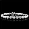 Image 1 : 18K White Gold 2.71ctw Diamond Bracelet