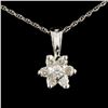 Image 1 : 14K Gold 0.22ctw Diamond Pendant