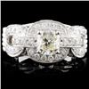 Image 1 : 18K White Gold 2.97ctw Diamond Ring