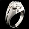 Image 2 : 14K White  Gold 1.30ctw Diamond Ring