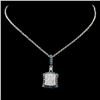 Image 2 : 14K Gold 1.07ctw Fancy Diamond Pendant