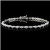 Image 1 : 18K White Gold 2.00ctw Diamond Bracelet