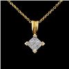 Image 1 : 18K Yellow Gold 0.50ctw Diamond Pendant