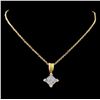 Image 2 : 18K Yellow Gold 0.50ctw Diamond Pendant